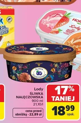 Lody Śliwka Nałęczowska promocja w Carrefour