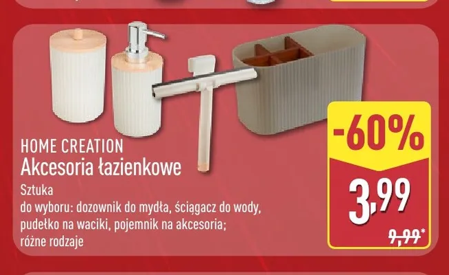 Pojemnik na akcesoria Home Creation promocja w Aldi