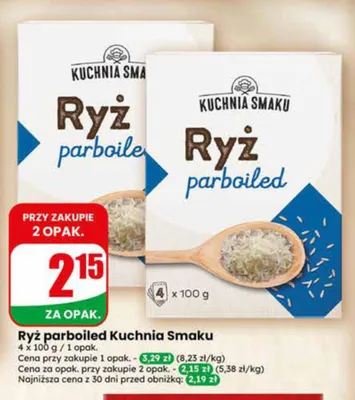 Ryż parboiled Kuchnia Smaku 4-pak promocja w Dino