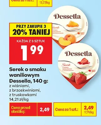 Serek o smaku waniliowym z wiśniami promocja w Biedronka