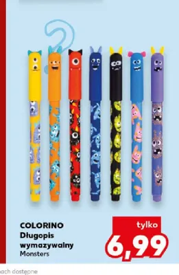 Długopis wymazywalny Monsters Colorino promocja w Kaufland