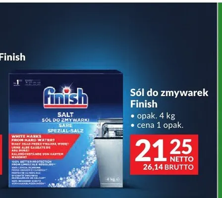 Sól do zmywarek Finish promocja w Makro