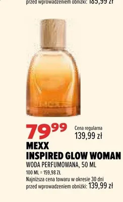 Woda perfumowana Mexx Inspired Glow Woman promocja w Drogerie Natura