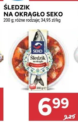 Śledź na okrągło Seko promocja w Stokrotka