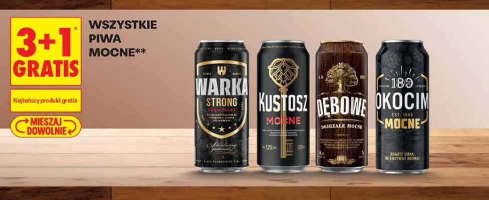 Piwo Okocim Mocne promocja w Biedronka