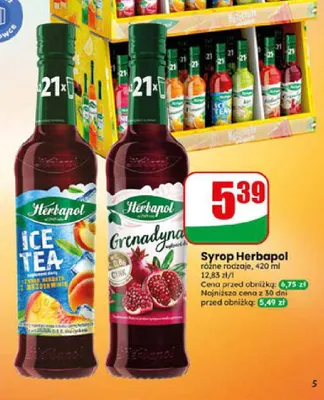 Syrop Herbapol Ice Tea promocja w Dino