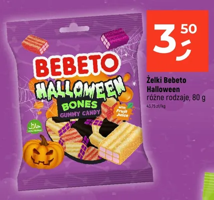 Żelki Bebeto Halloween promocja w Dealz