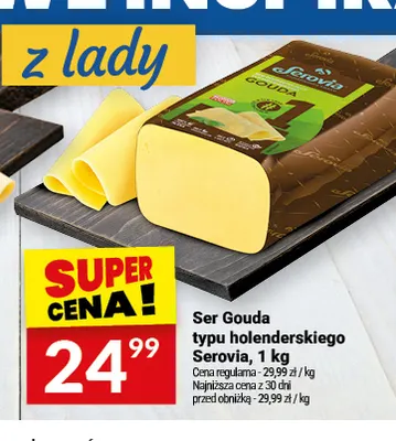 Ser Gouda typu holenderskiego Serovia promocja w Twój Market