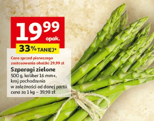 Szparagi zielone promocja w Auchan