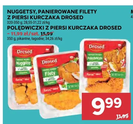 Polędwiczki z piersi kurczaka pikantne Drosed promocja w Stokrotka
