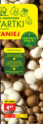 Grzyby shimeji promocja w Biedronka