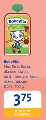Mus Kicia Kocia dla niemowląt po 6. miesiącu życia BoboVita promocja w Drogerie DM