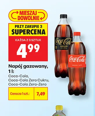 Napój gazowany Coca-Cola Zero Cukru promocja w Biedronka