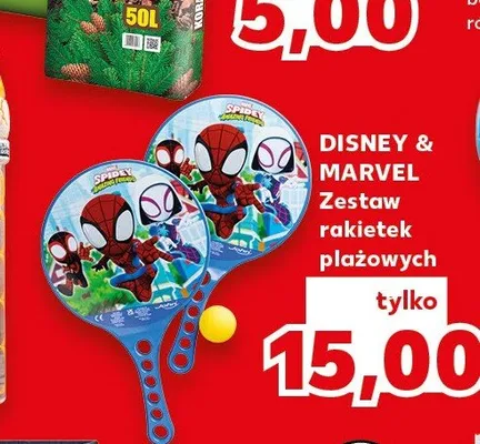 Zestaw rakietek plażowych Disney & Marvel promocja w Kaufland