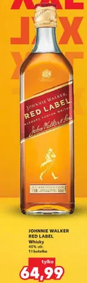 Whisky Red Label 1 l promocja w Kaufland