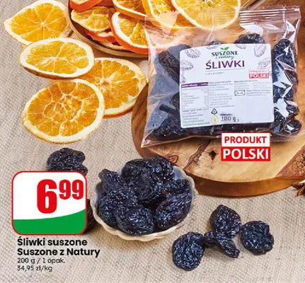 Śliwki suszone Suszone z Natury promocja w Dino