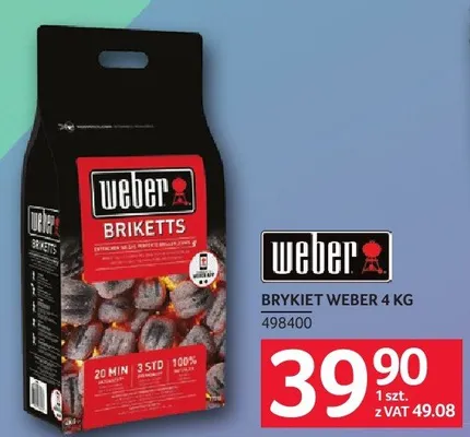 Brykiet Weber Briketts 4kg promocja w Selgros