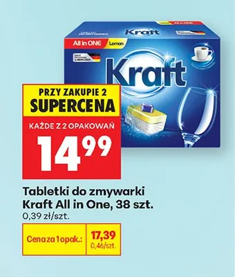 Tabletki do zmywarki Kraft All in One 38szt. promocja w Biedronka