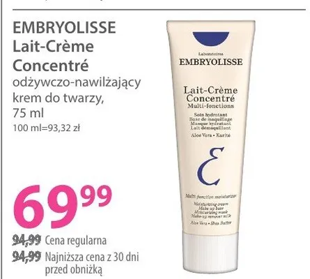 Krem EMBRYOLISSE Lait-Crème Concentré promocja w Hebe