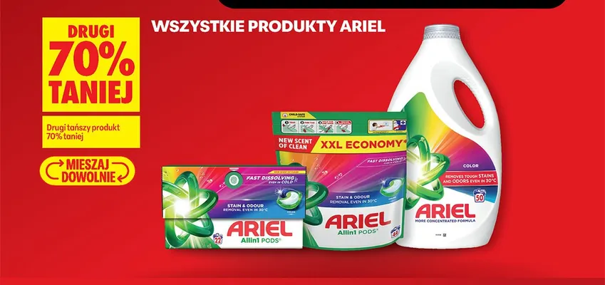 Produkty Ariel promocja w Biedronka