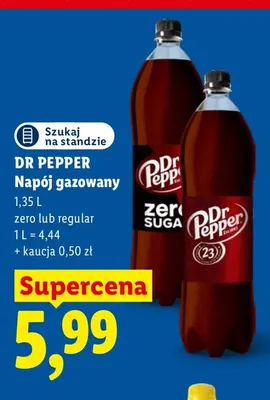 Napój gazowany Dr Pepper promocja w Lidl