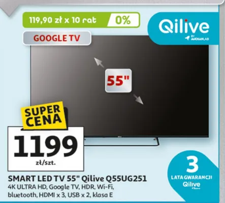 SMART LED TV 55" promocja w Auchan