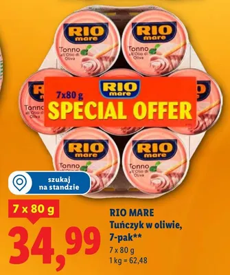 Tuńczyk w oliwie, 7-pak promocja w Lidl
