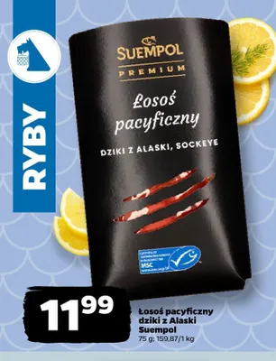 Łosoś pacyficzny dziki z Alaski Suempol promocja w Netto