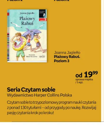 Książka Joanna Jagiełło Plażowy Rabuś. Poziom 3 Czytam sobie promocja w Empik