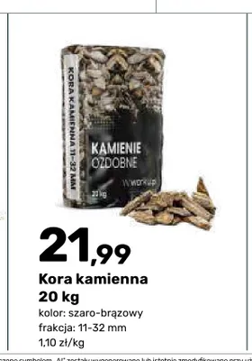 Kora kamienna 20 kg promocja w Bricomarche