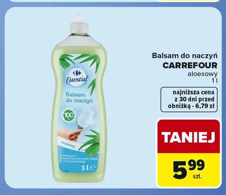 Balsam do naczyń aloesowy Carrefour promocja w Carrefour Market