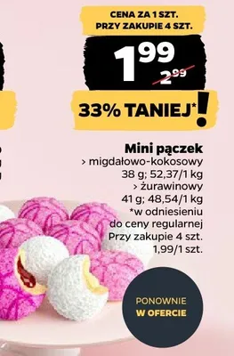 Mini pączek żurawinowy promocja w Netto