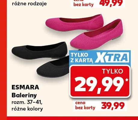 Baleriny damskie Esmara promocja w Kaufland