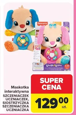 Maskotka interaktywna Szczeniaczek Uczniaczek, Siostrzyczka Szczeniaczka, Szczeniaczka promocja w Carrefour