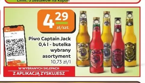Piwo Captain Jack promocja w Gama
