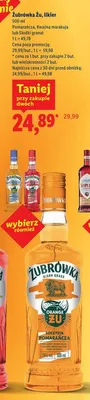 Żubrówka wódka 2u, Liktor lub Kwas cytryny promocja w Lidl