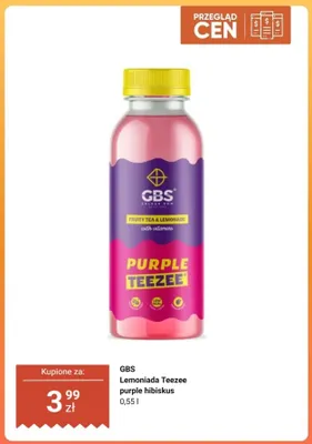 Lemoniada GBS Teezee purple hibiskus promocja w Dino