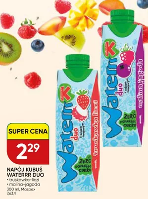 Napój Kubuś Waterrr Duo truskawka-liczi promocja w Chata Polska