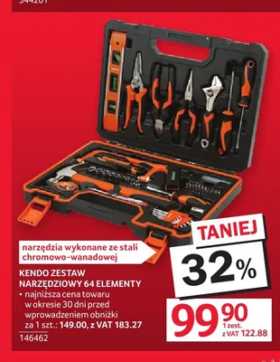 Zestaw narzędziowy 64 elementy Kendo promocja w Selgros