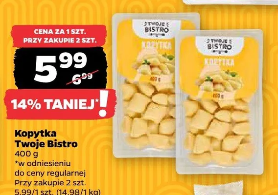 Kopytka Twoje Bistro promocja
