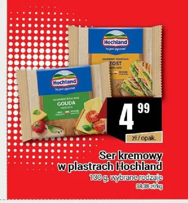 Ser kremowy w plastrach Hochland Gouda promocja w Premium Nasz Sklep