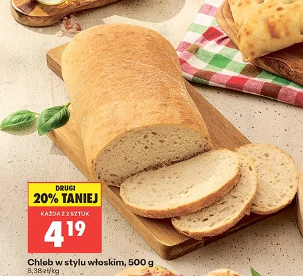 Chleb w stylu włoskim promocja w Biedronka