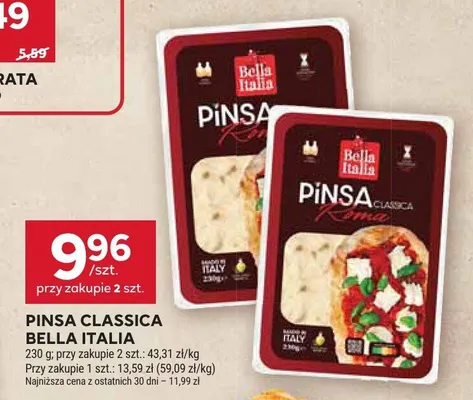 Pizza pinsa classica promocja w Stokrotka