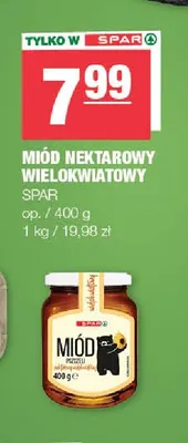 Miód nektarowy wielokwiatowy SPAR promocja w SPAR