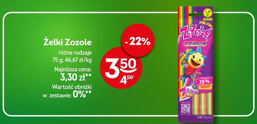 Żelki Zozole promocja w Żabka