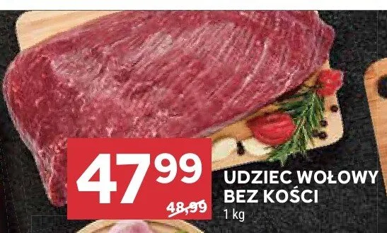 Udziec wołowy bez kości promocja w Stokrotka