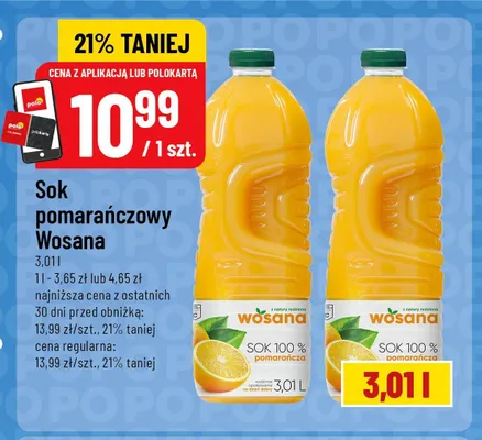 Sok pomarańczowy Eco+ promocja w POLOmarket
