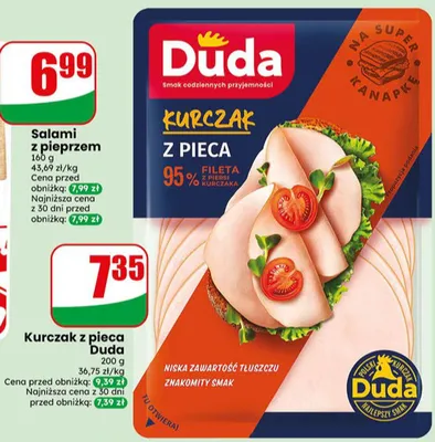 Kurczak z pieca Duda promocja w Dino