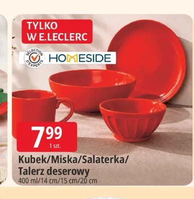 Talerz deserowy Homeside 20 cm promocja w Leclerc