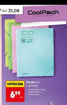 Teczka A4 z gumką CoolPack promocja w Biedronka